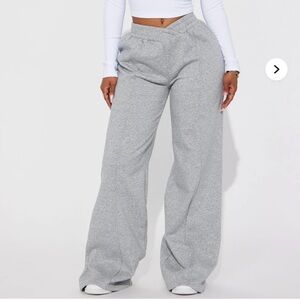 Gray Wide-Leg Sweatpants XL NEW